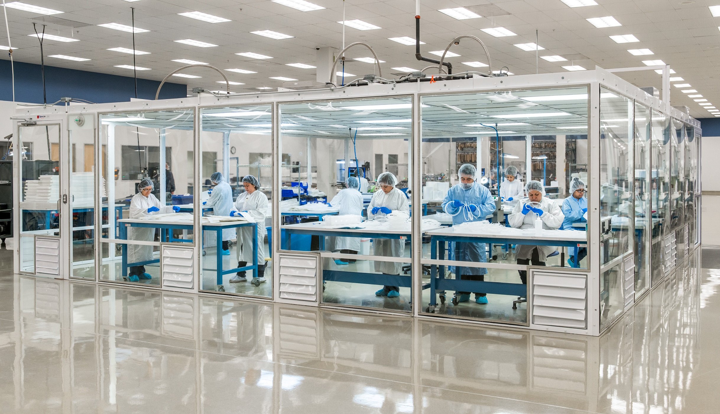 Medical device clean room environment te
