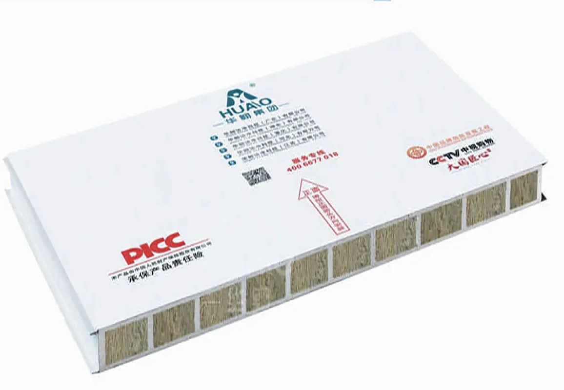 50mm Thickness Cleanrooms MGO Rock Wool Panel,Steel Plate:0.426mm 