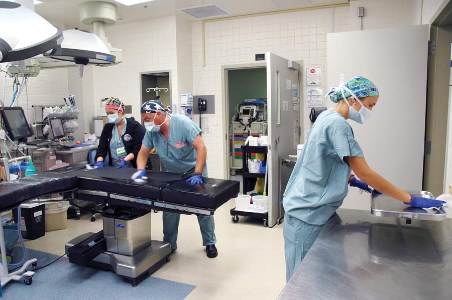 Stepping Up to Keep ORs Clean - Outpatient Surgery Magazine - April, 2 |  Outpatient Surgery Magazine