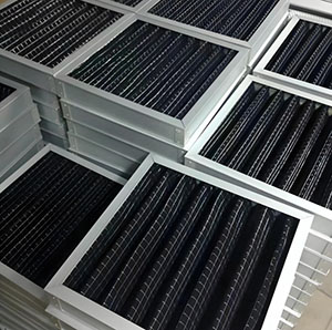 Folded Activated Carbon Primary Filter 490*592*50 1150m³/h 0.93m²