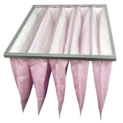 Chemical fiber bag type medium effect filter