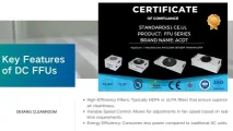 Key Features of DC FFUs Key Features of DC FFUs