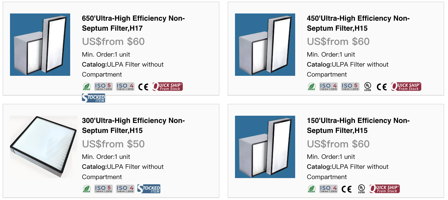 HEPA filter type HEPA filter type