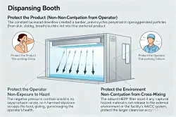 Dispansing Booth Three Protections and Three Non-Contaminations