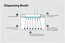Dispansing Booth Laminar Downflow