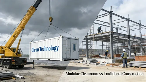 Container Cleanrooms vs. Traditional Build Save Space, Time, and Installation Headaches