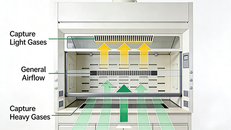 The FUME HOOD Baffles- Controlling the Air Path The FUME HOOD Baffles- Controlling the Air Path