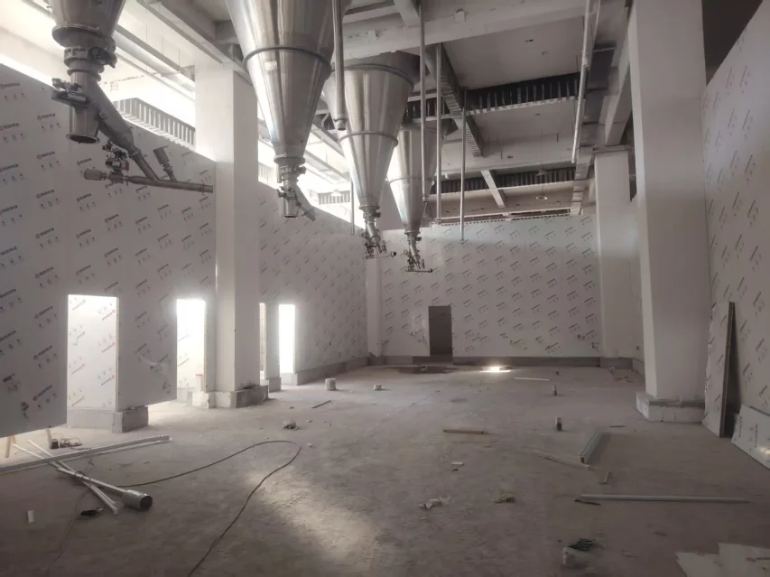 3000-ton annual production capacity food processing ISO 8 modular cleanroom project - Filling room 3000-ton annual production capacity food processing ISO 8 modular cleanroom project - Filling room