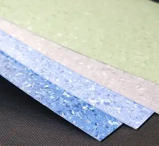 Homogeneous vinyl flooring