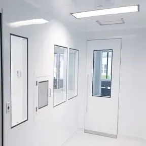 Cosmetics cleanroom Walls, Doors & Lighting.webp