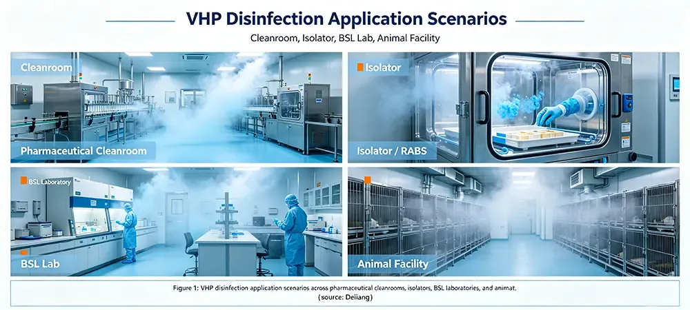 VHP Disinfection Application Scenarios - Cleanroom, Isolator, BSL Lab, Animal Facility.webp