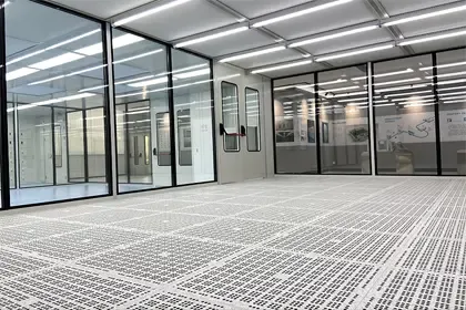Modular assembly cleanroom completion effect.webp