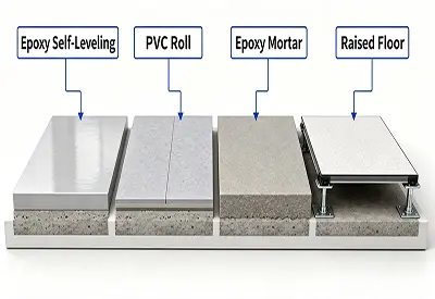 4 Cleanroom Flooring Types: Selection, Fireproofing, Sealing & Acceptance Criteria