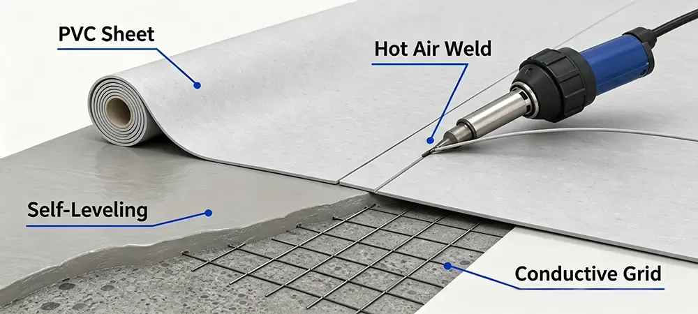 PVC ESD Vinyl Sheet.