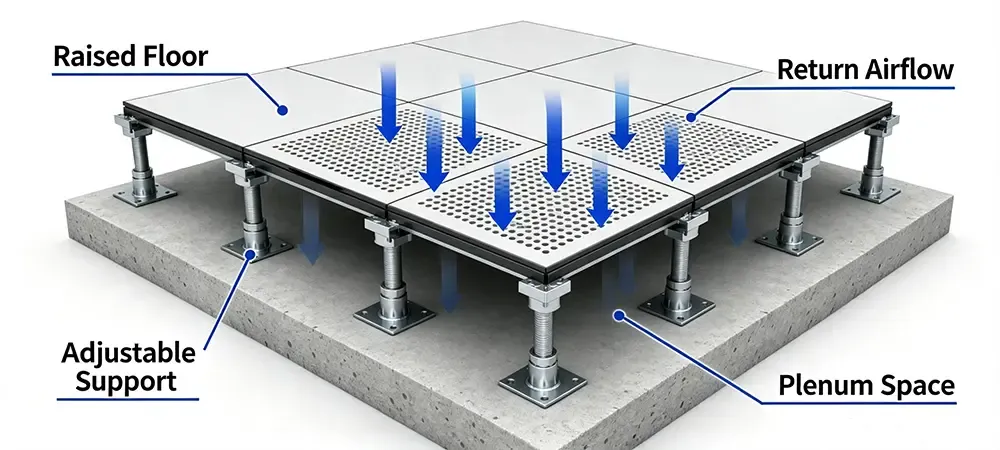 Anti-static Raised Access Floor.