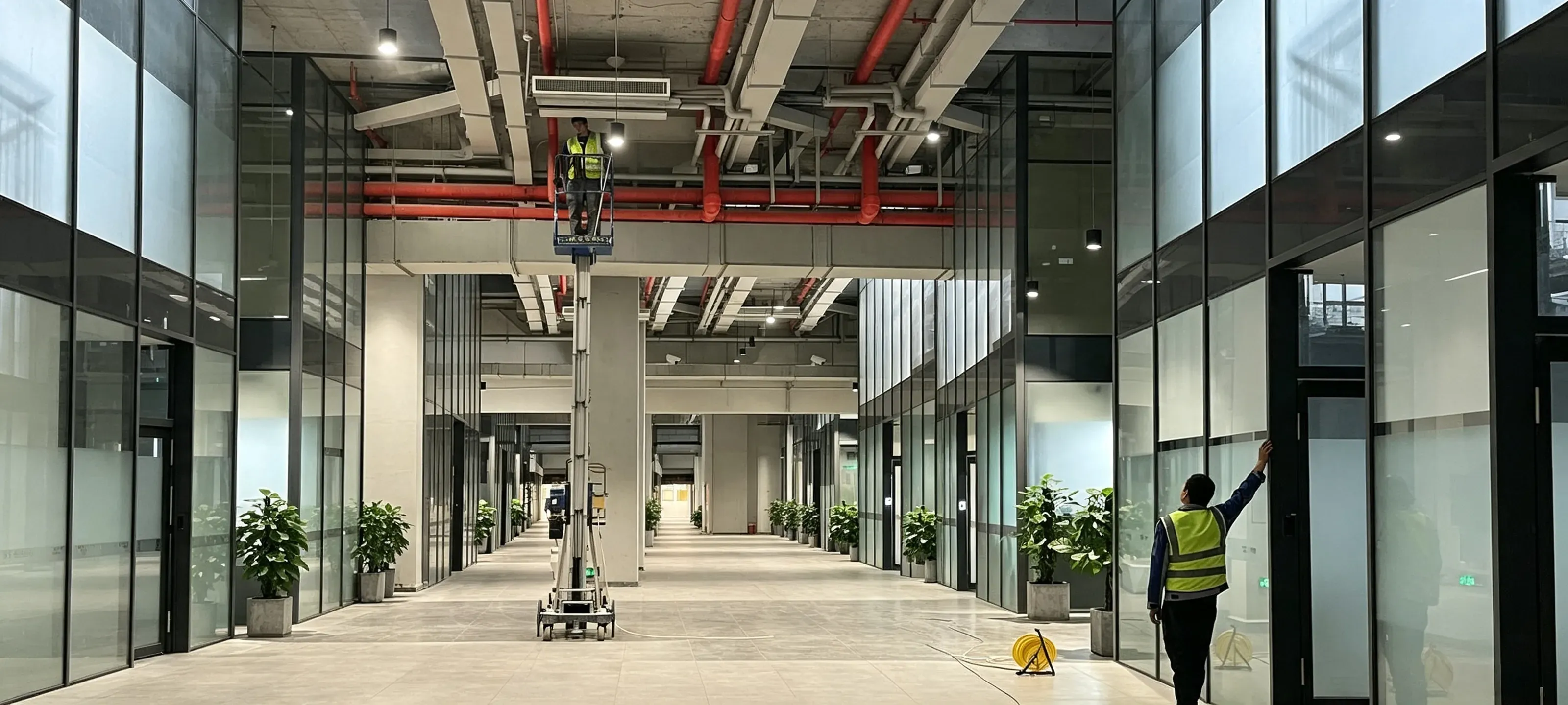 Dual-pipe fan coil unit for cleanroom auxiliary office Dual-pipe fan coil unit for cleanroom auxiliary office