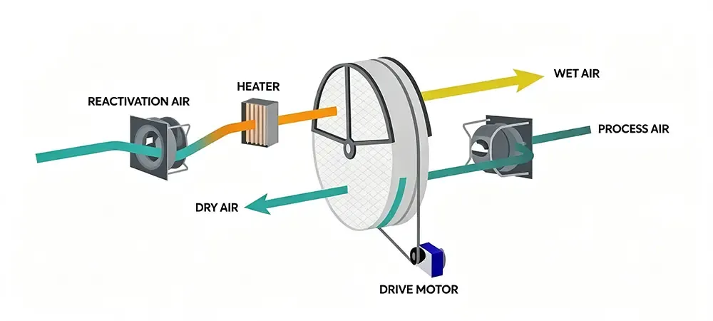 Two-Stage Rotary Desiccant
