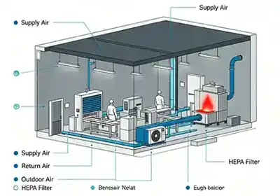 Cleanroom HVAC Design: How to Calculate Heat Load and CFM Requirements