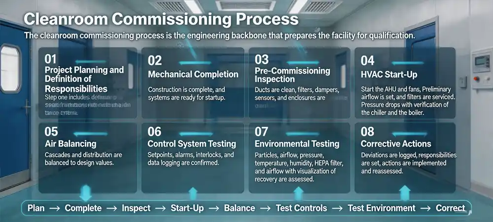 Cleanroom Commissioning Process