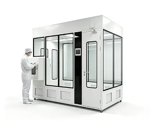 ISO 5 Hardwall Cleanroom - Includes photos of people