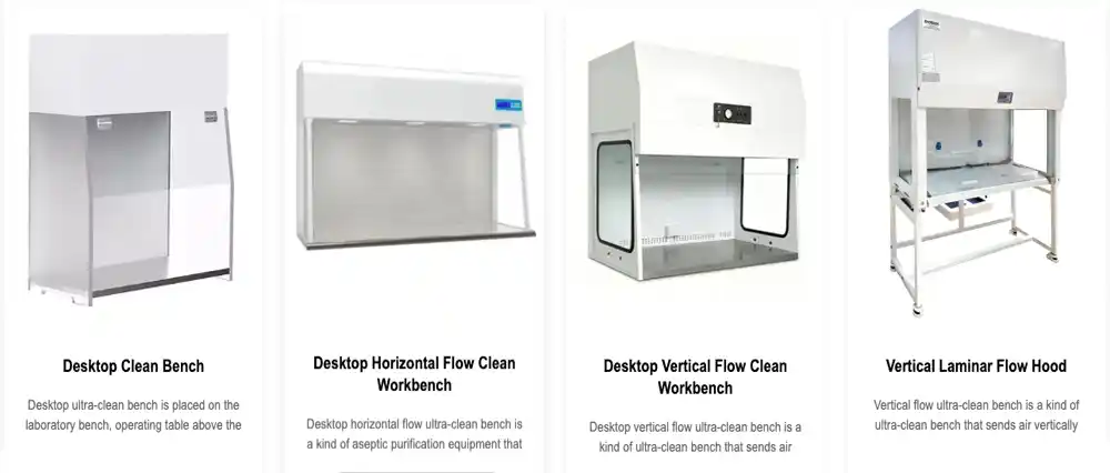 Types Of Laminar Flow Hoods Types Of Laminar Flow Hoods