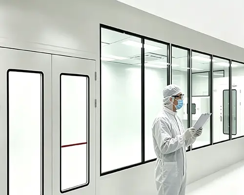 Negative Pressure Hardwall Cleanroom - Staffing Diagram