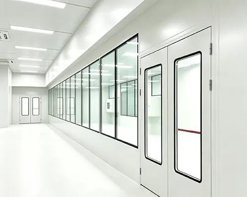 Negative Pressure Hardwall Cleanroom - Side View