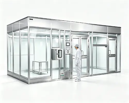 ESD-Safe Hardwall Cleanroom - Staff Operation Diagram