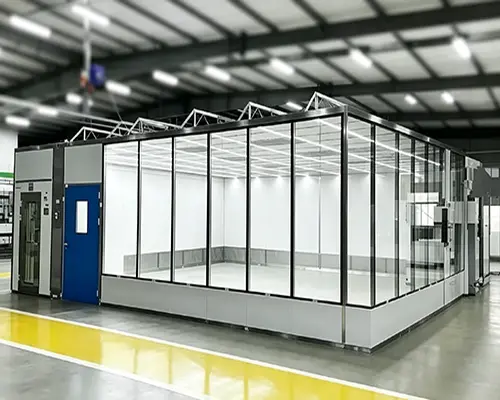 ESD-Safe Hardwall Cleanroom - Door and Window Diagram