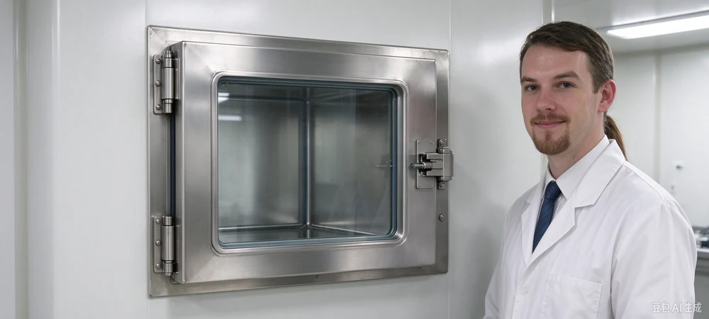 Cleanroom pass-through and enclosure details
