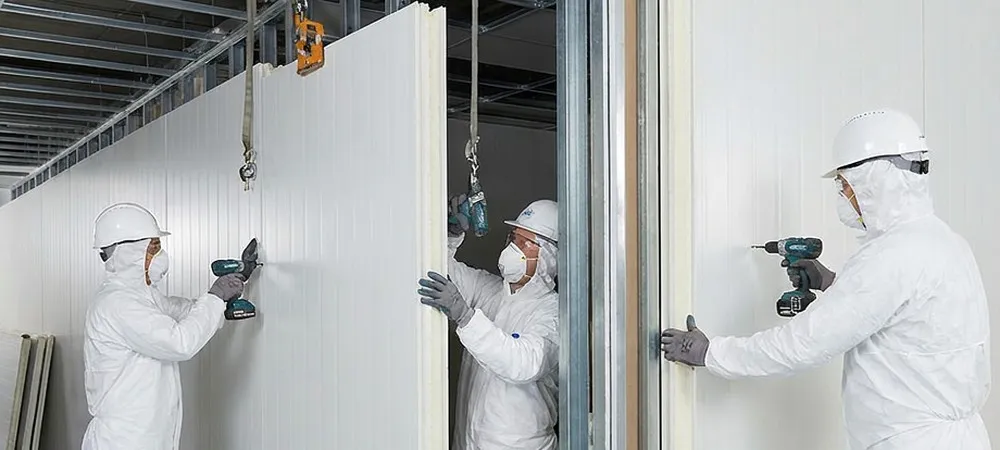 Cleanroom wall panels and structural configuration