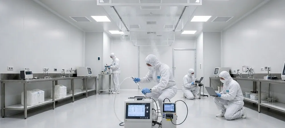 Cleanroom verification commissioning and acceptance testing