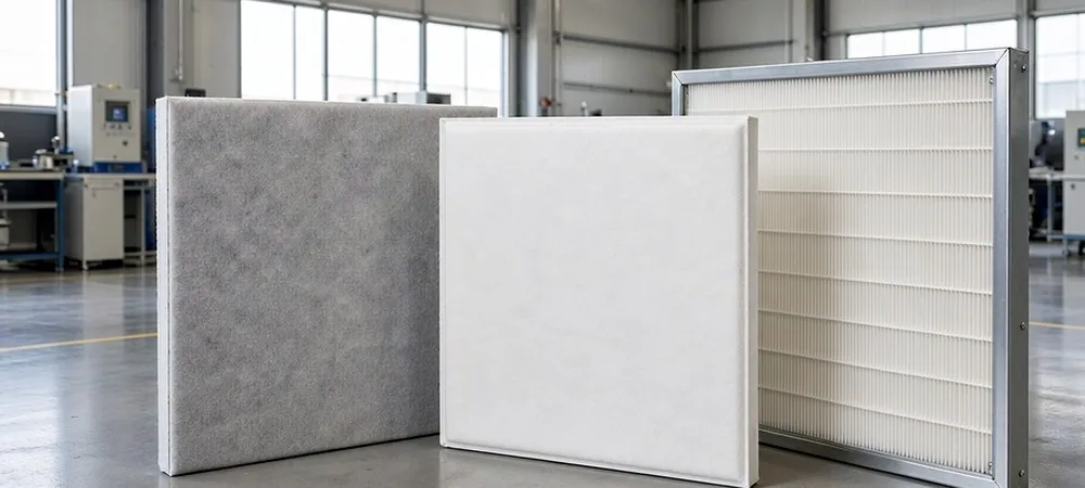 Prefilter HEPA and ULPA filter types used in hardwall clean rooms Prefilter HEPA and ULPA filter types used in hardwall clean rooms