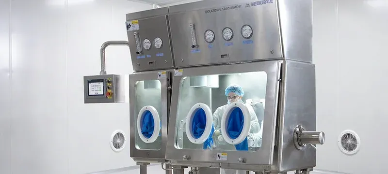 VHP-ready ISO 5 cleanroom in a pharmaceutical facility VHP-ready ISO 5 cleanroom in a pharmaceutical facility