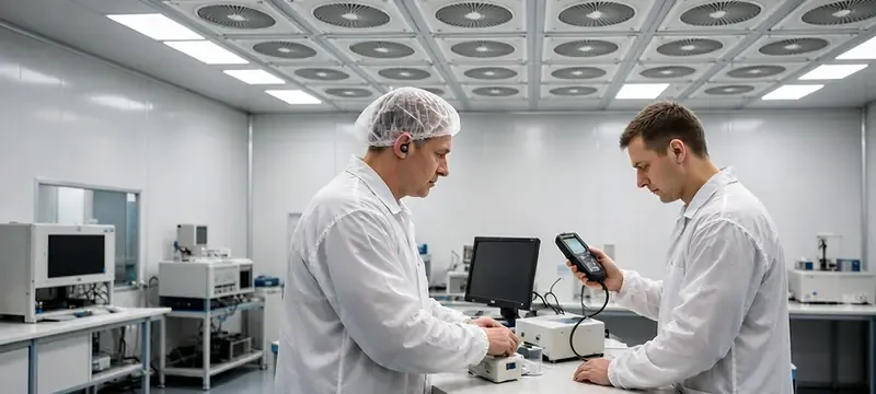 Worker hearing protection and noise compliance under a dense FFU ceiling