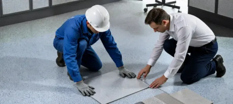 Selecting static-dissipative flooring for an ISO 5 cleanroom