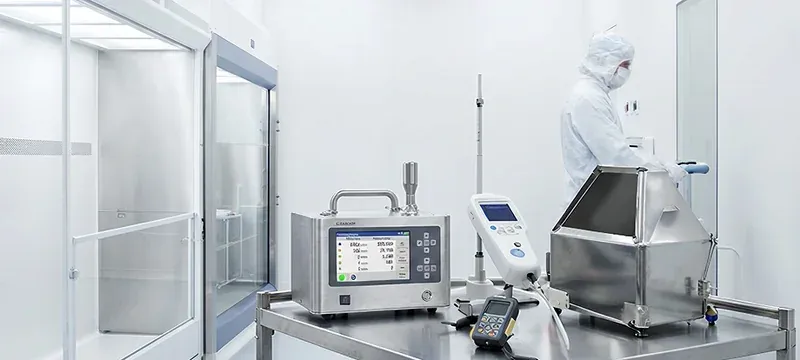 Certification test instruments for cleanroom ISO verification