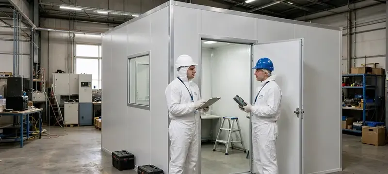 Fixed relocation cost drivers shown at a small ISO 7 hardwall clean room