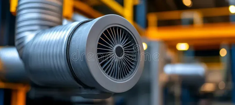 Ventilation fan and filter section with power and pressure readings Ventilation fan and filter section with power and pressure readings