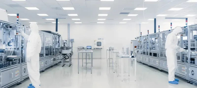GMP pharmaceutical line operating under terminal HEPA filtration GMP pharmaceutical line operating under terminal HEPA filtration