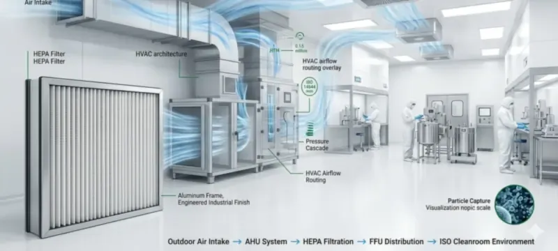 Chemical gas filtration system used where HEPA alone cannot capture gases