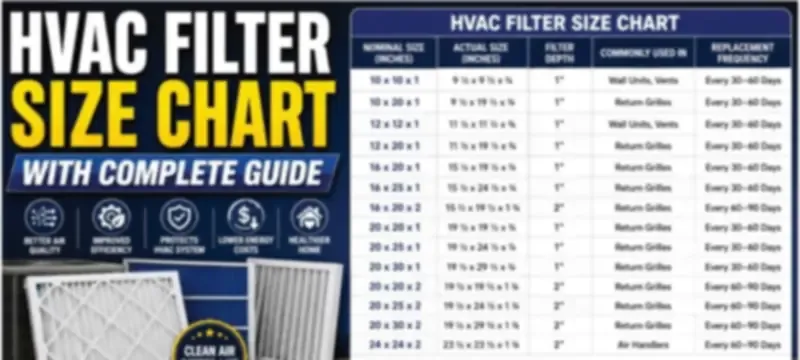 Air filter size dimension comparison