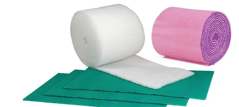 Polyester synthetic filter media roll