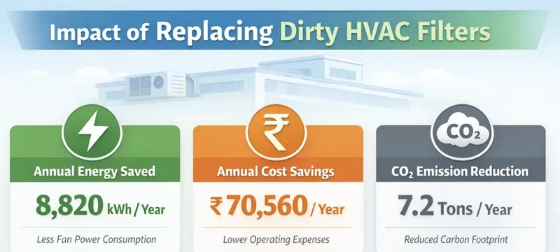 HVAC filter cost savings operational performance HVAC filter cost savings operational performance