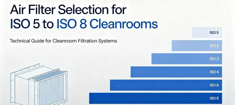 Air filter selection for ISO 5 to ISO 8 cleanrooms Air filter selection for ISO 5 to ISO 8 cleanrooms