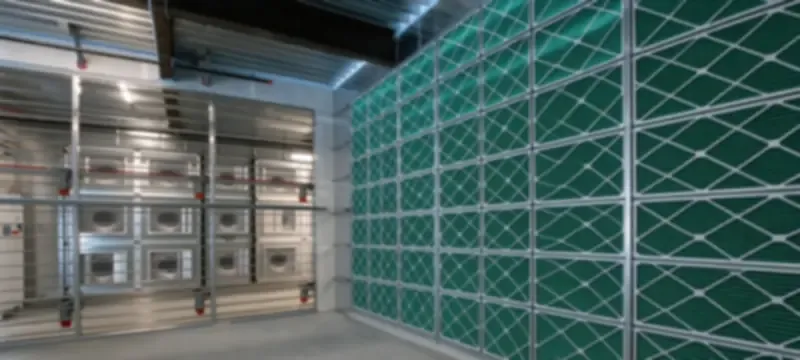 Office building HVAC filter bank commercial Office building HVAC filter bank commercial