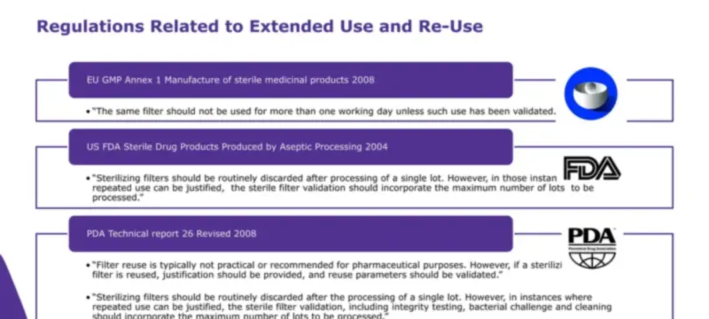 Filter replacement regulatory operational rules