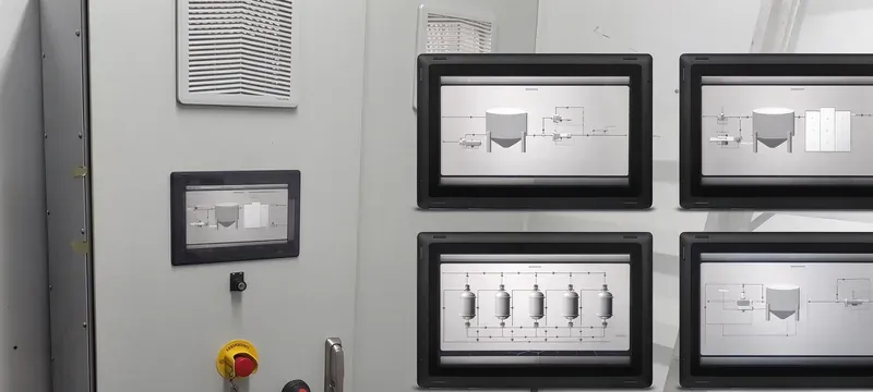 Continuous filter monitoring system control panel