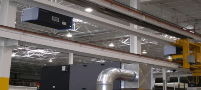 Electronic air filtration system project installation site Electronic air filtration system project installation site