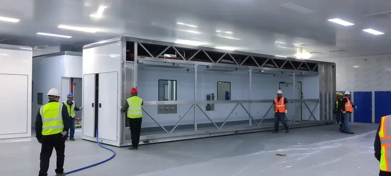 Cleanroom construction site panel installation planning Cleanroom construction site panel installation planning